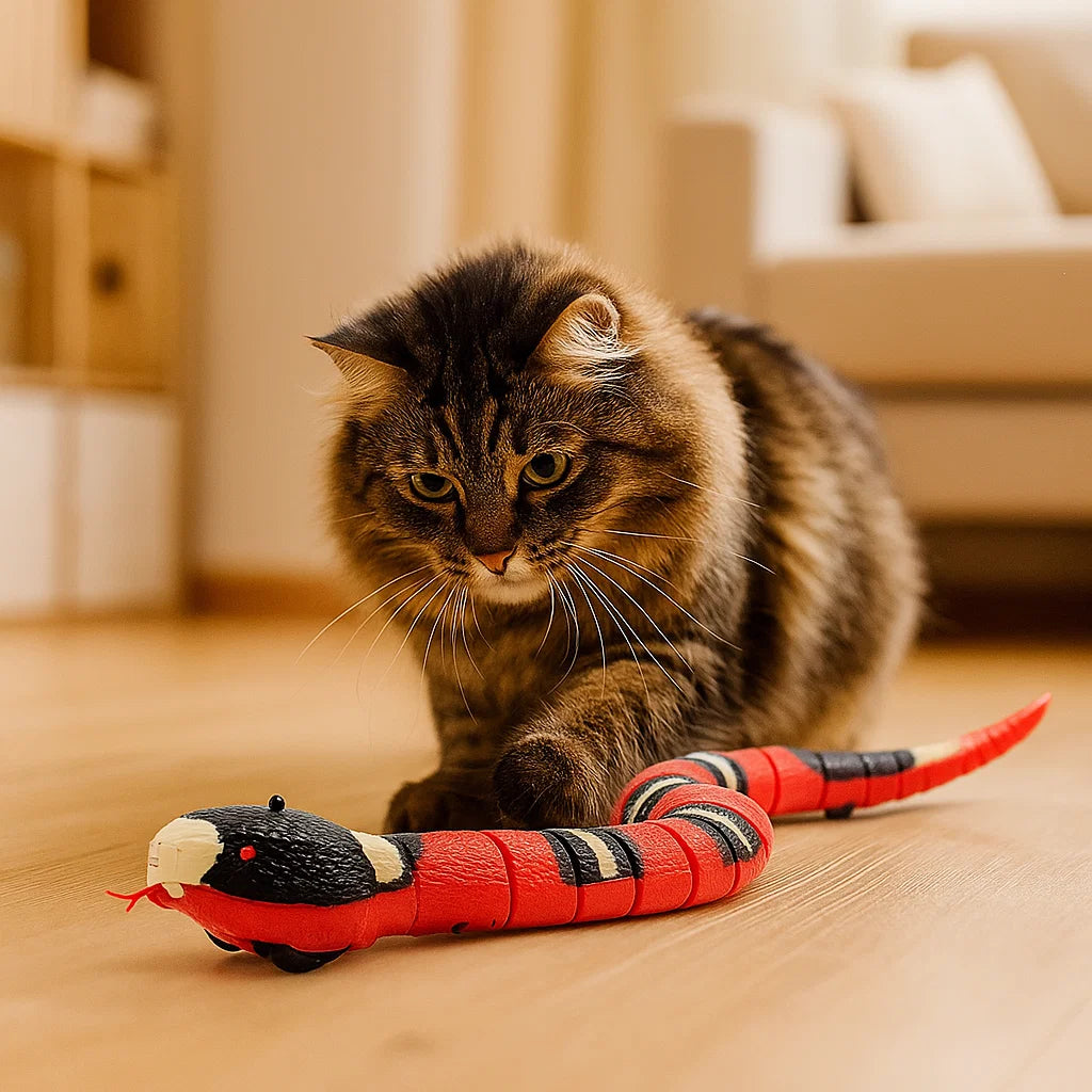 Katte legetøj slange RC ⎜ Interaktiv leg og træning af instinkt