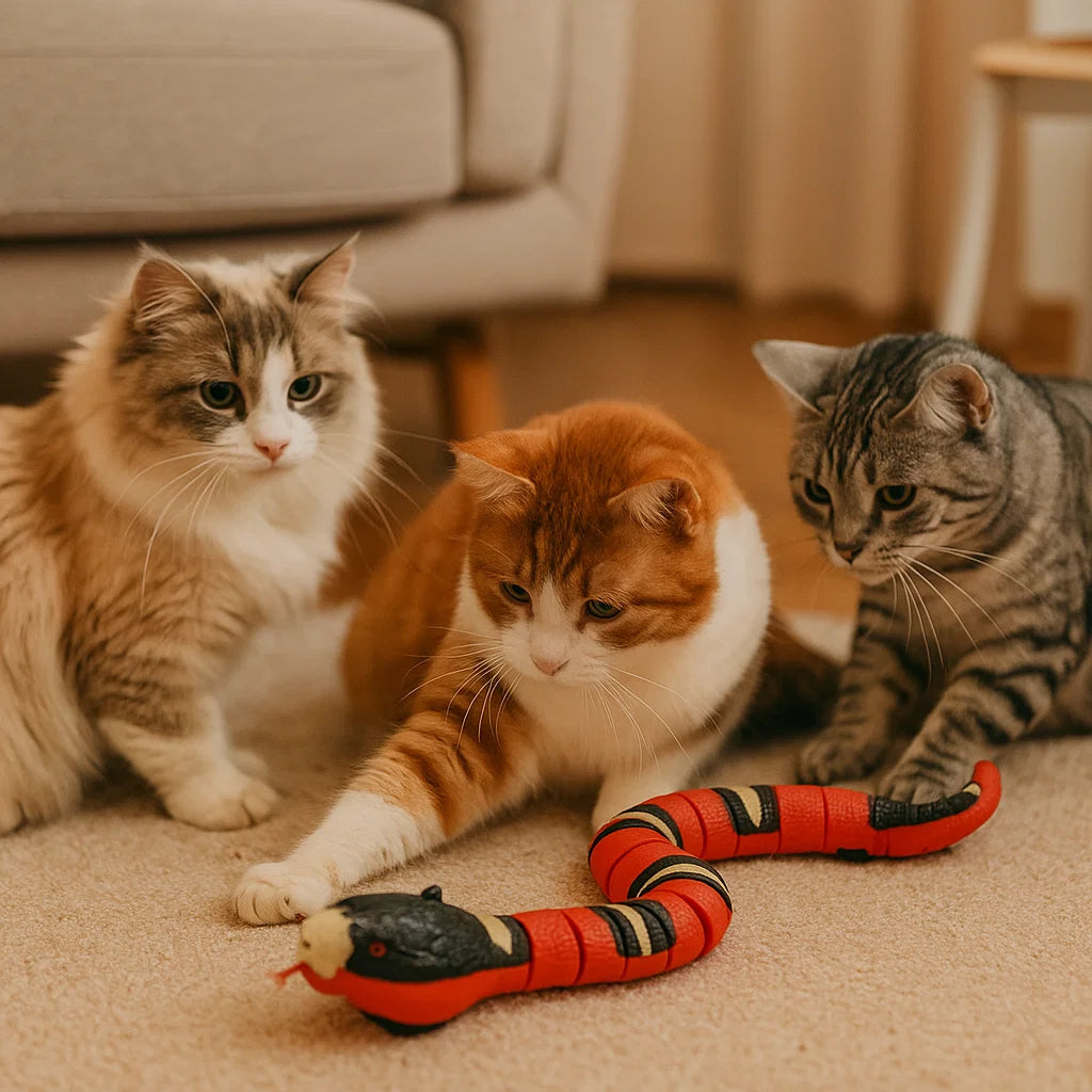 Katte legetøj slange RC ⎜ Interaktiv leg og træning af instinkt