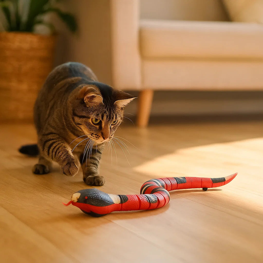 Katte legetøj slange RC ⎜ Interaktiv leg og træning af instinkt
