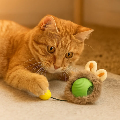 Kattelegetøj Bold med reb ⎜ Selvunderholdning for katte gennem spring og bidestyrke