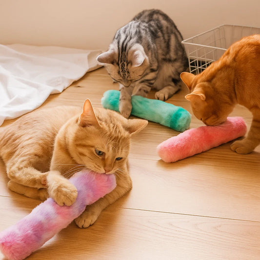 Katte legetøj Plush Roller ⎜ Biting, Teething and Independent Play