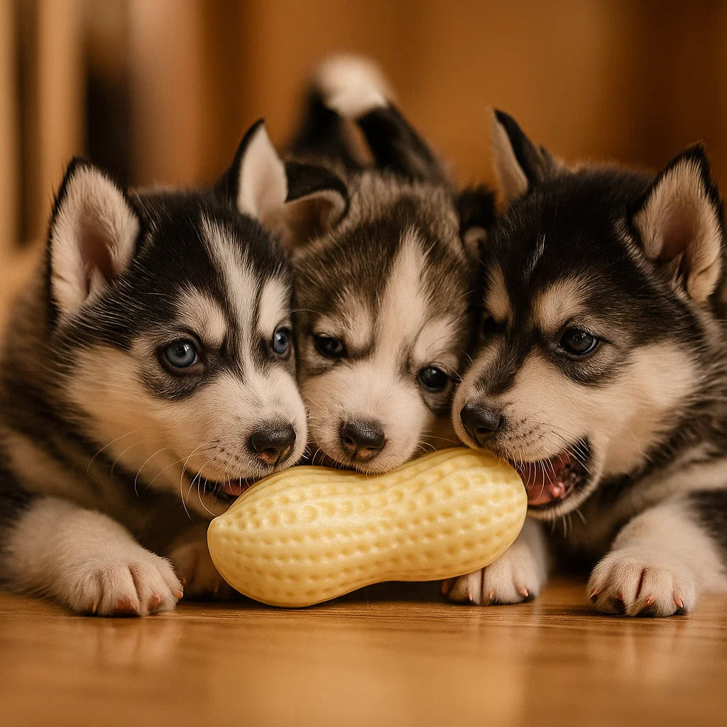 Hundelegetøj Kaunuss ⎜ Bidfast tyggelegetøj med tandpleje og lydfunktion