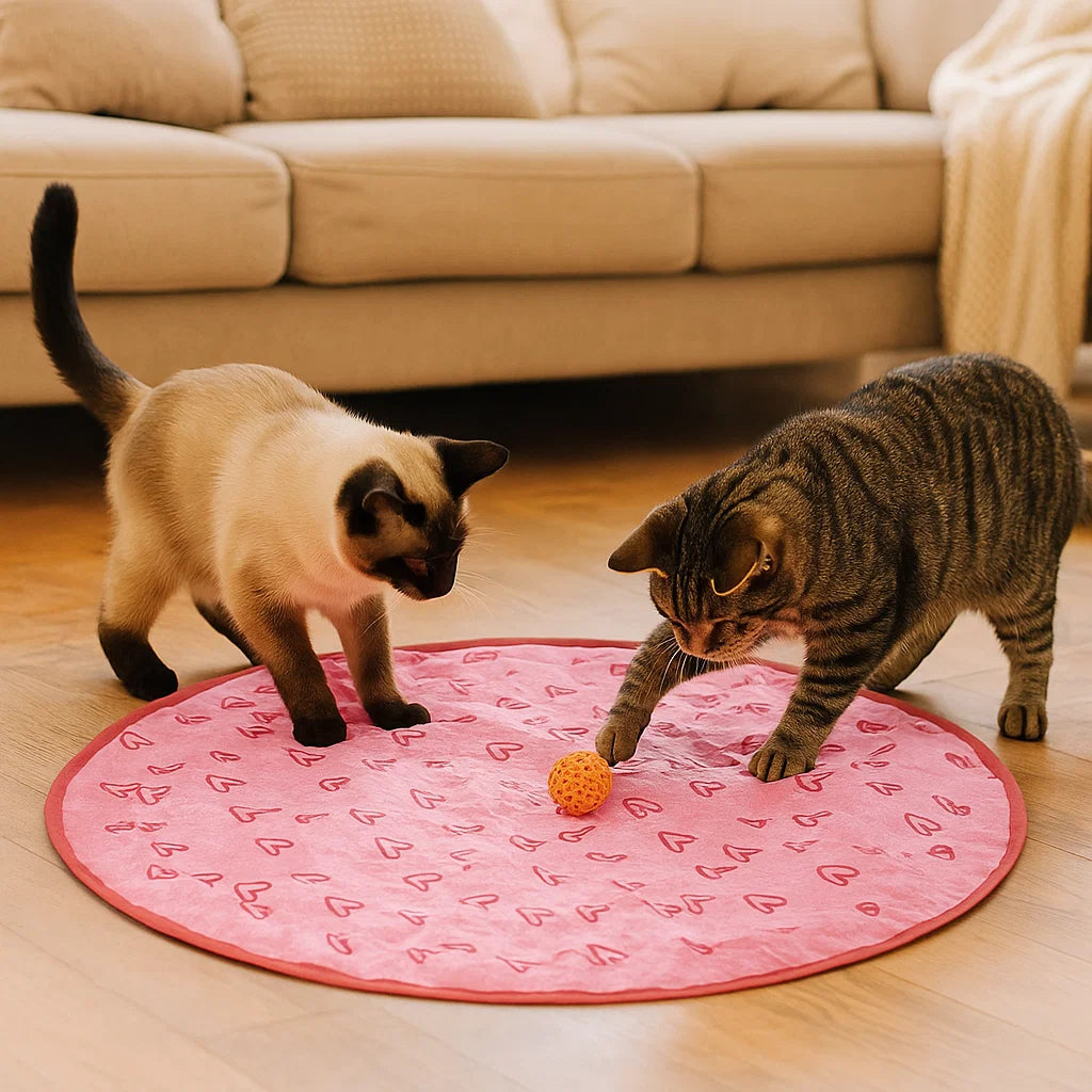 Legetøjsmåtte til katte ⎜ Kradsning, jagt og selvstændig leg
