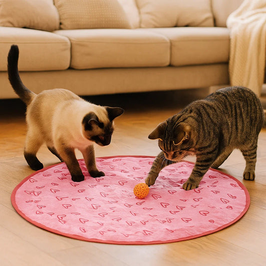 Legetøjsmåtte til katte ⎜ Kradsning, jagt og selvstændig leg