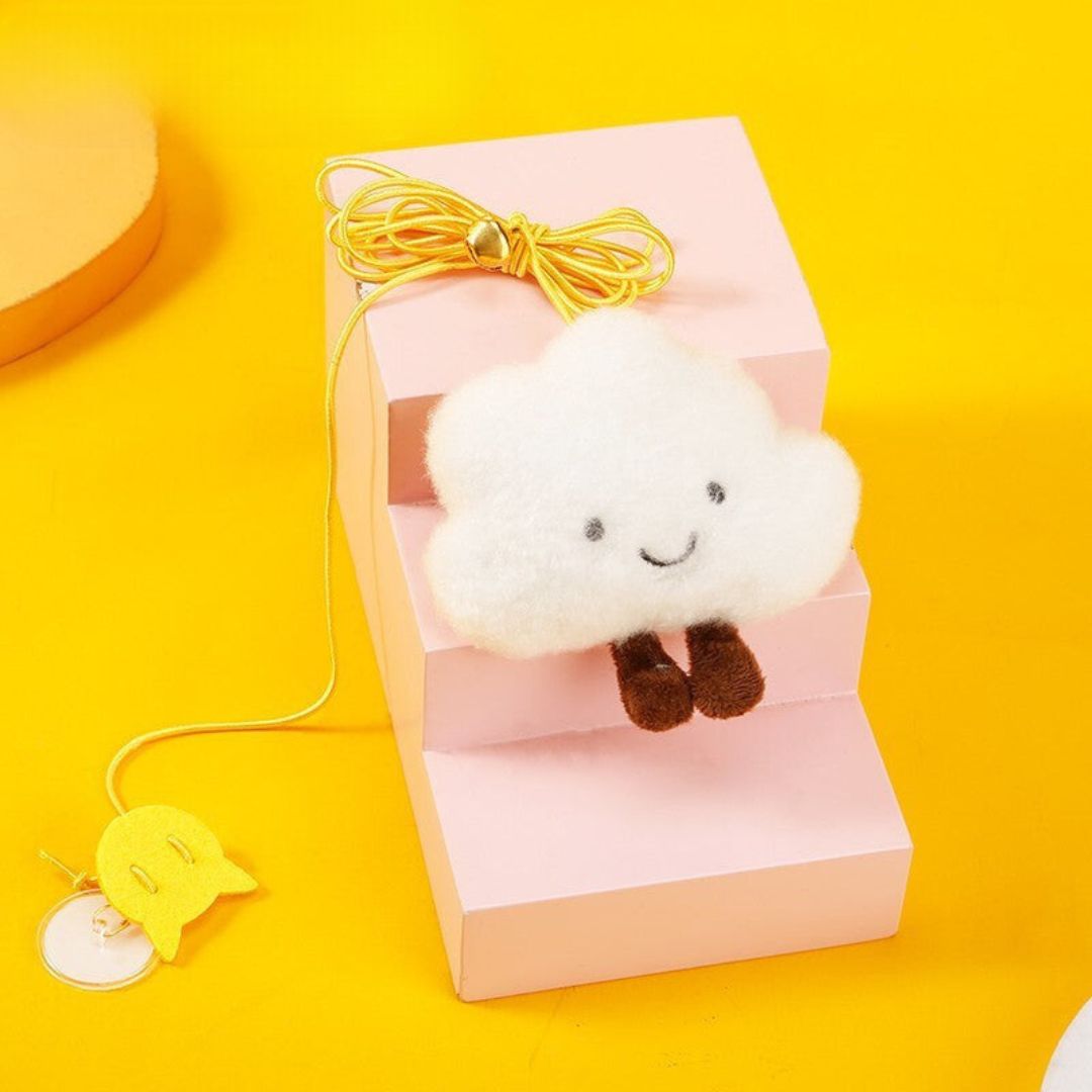 Katte legetøj hængende på døren ⎜ Fjedrende leg med fjer og klokke