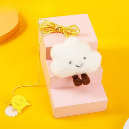 Katte legetøj hængende på døren ⎜ Fjedrende leg med fjer og klokke