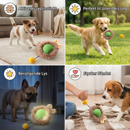 Interaktiv legebold med hale til hunde