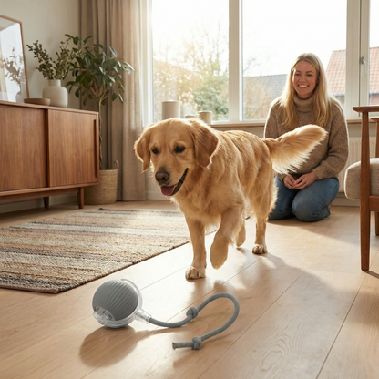 Interaktiv legebold med hale til hunde